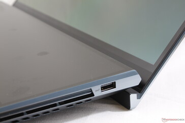 The rear ErgoLift hinges are back from previous ZenBook laptops to angle the base for improved ergonomics