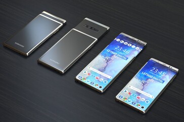 The sliding concept could debut with the Galaxy S11 and Galaxy S11 Plus. (Source: LetsGoDigital)