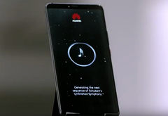 Huawei used the Mate 20 Pro to generate a melody for Schubert&#039;s Unfinished Symphony. (Source: YouTube/Huawei Mobile UK)