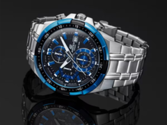 Two Casio Edifice EFR539D watches (EFR539D-1A2V pictured) have been released in the US. (Image source: Casio)