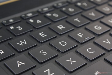 Keyboard keys balance feedback and travel better than on most other Ultrabooks