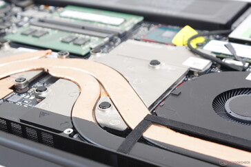 The heat pipes are thicker than on most other laptops