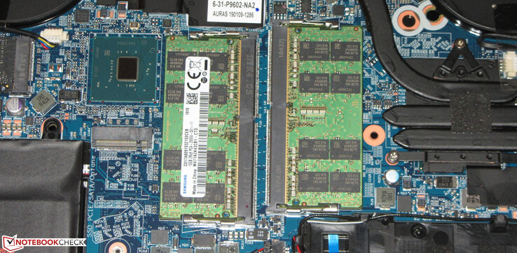 Two working memory modules are built-in, so the storage runs in dual-channel mode.