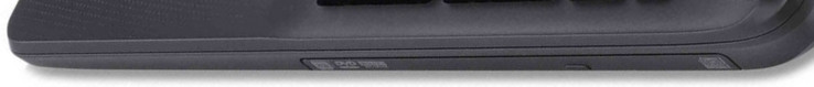 Right side: Optical disc drive slot