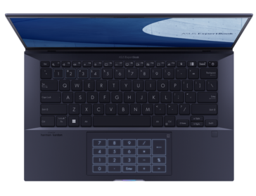 Asus ExpertBook B9 - Keyboard. (Image Source: Asus)