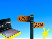 Laptops imported from Asia seem to dominate the heavily sanctioned Russian market. Symbolic image. (Image source: Notebookcheck, Francesco Ungaro - Pexels, Khyta - Unsplash)