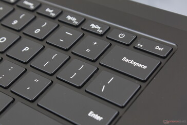 Unlike on most other Ultrabooks, the Power button sits in between the PgDn and Del keys