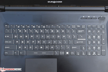The unbranded keyboard, identical to MSI's SteelSeries models