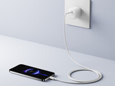The 45W mini charger costs around $8 in China. Pictured: a promo picture of the power adapter. (Image source: Xiaomi)