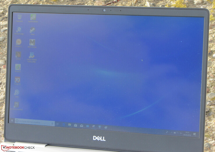 Using the Dell Inspiron 13 7380 outside in direct sunlight