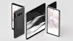 These leaked high-quality pictures illustrate the design of the highly anticipated Google Pixel Fold (Image: Front Page Tech)