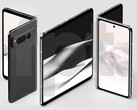 These leaked high-quality pictures illustrate the design of the highly anticipated Google Pixel Fold (Image: Front Page Tech)