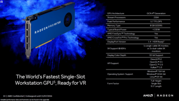AMD's Radeon Pro WX series offers high performance with lower power consumption. (Source: AMD)