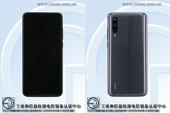 The Xiaomi M1904F3BC&#039;s front and rear panels. (Source: TENAA)