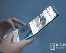 A render of what the foldable Galaxy smartphone from Samsung could look like. (Source: NieuweMobiel) 