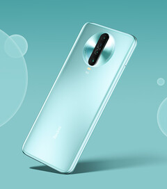 The Redmi K30 Extreme Edition in its fetching &quot;Mint Ice Blue&quot; finish. (Image source: Xiaomi)