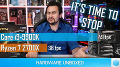Walton&#039;s frustration with Intel is even visible in the thumbnail of his video titled &quot;Intel&#039;s New Low.&quot; (Source: Hardware Unboxed)