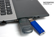 Room could be a problem with larger USB sticks.