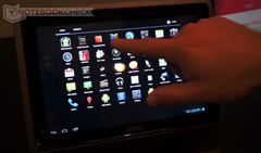 Video: MSI demonstrates WindPad 110W with Android ICS Video: MSI demonstrates WindPad 110W with Android ICS