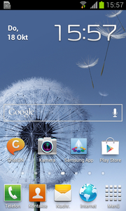 the proprietary Launcher Touchwiz 4.0 but
