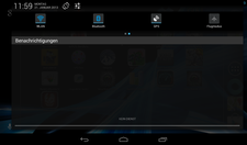 The screen's rotation is set via software