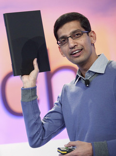 Sundar Pichai (pictured) will replace Andy Rubin as the head of Android at Google Sundar Pichai (pictured) will replace Andy Rubin as the head of Android at Google