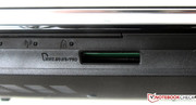 There is a card reader located on the front.