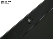 The inconspicuous webcam has a good resolution with 1.3 Megapixels.