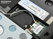 This full-size mini PCIe slot for internal modules is unoccupied.