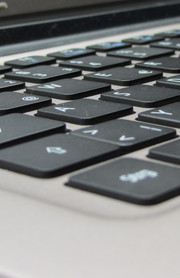 The keystroke is short.