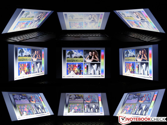 Viewing angles of the Lenovo ThinkPad T430s