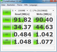 HD Tune 70 MB/s read