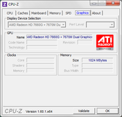 System info CPUZ Graphics