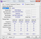 Systeminfo CPUZ RAM SPD 2
