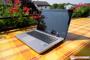The screen's reflective ambitions become evident in the sun.