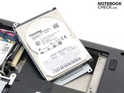 Standard 2.5-inch notebook HDDs fit in nicely.