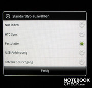 Settings for USB cable utilization