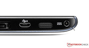MiniUSB port – the data cable is part of the scope of delivery