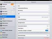 iOS system settings