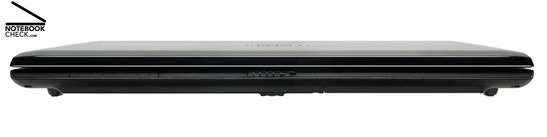 Samsung R700 Aura T9300 Dillen front side: Indicator LEDs, transport hook