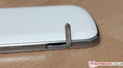 The micro SD slot is on the smartphone's side.