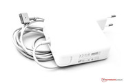 The power adapter is the well-know 85 watt unit.