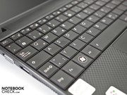 The keyboard is convincing due to large keys.