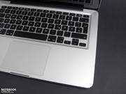 The 5400 RPM HDD is the loudest component under light use, becoming only slightly muffled by placing a hand on the left palm rest. Still, it's not very loud.