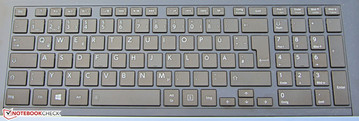 Toshiba does not install a backlit keyboard