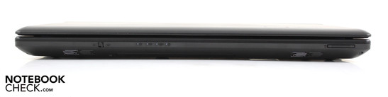 Front: WLAN/switch, cardreader