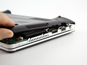 Upgrading: Remove screws on bottom (picture U160)