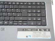 The Aspire 7740G has a complete alphanumeric keypad.
