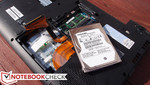 The hard drive, easily accessible via the bottom panel