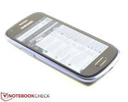 The 4-inch display is bright and...